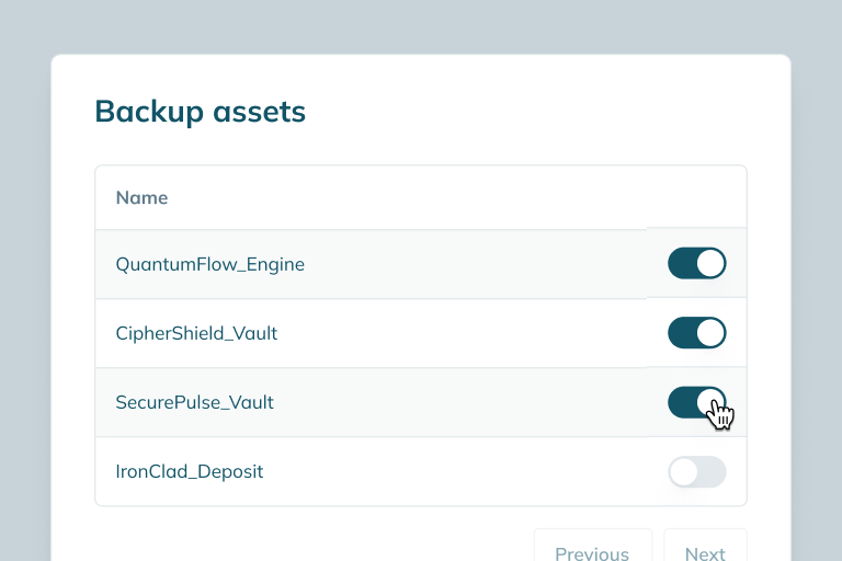 Dashboard displaying verified recovery environments and restoration procedures.