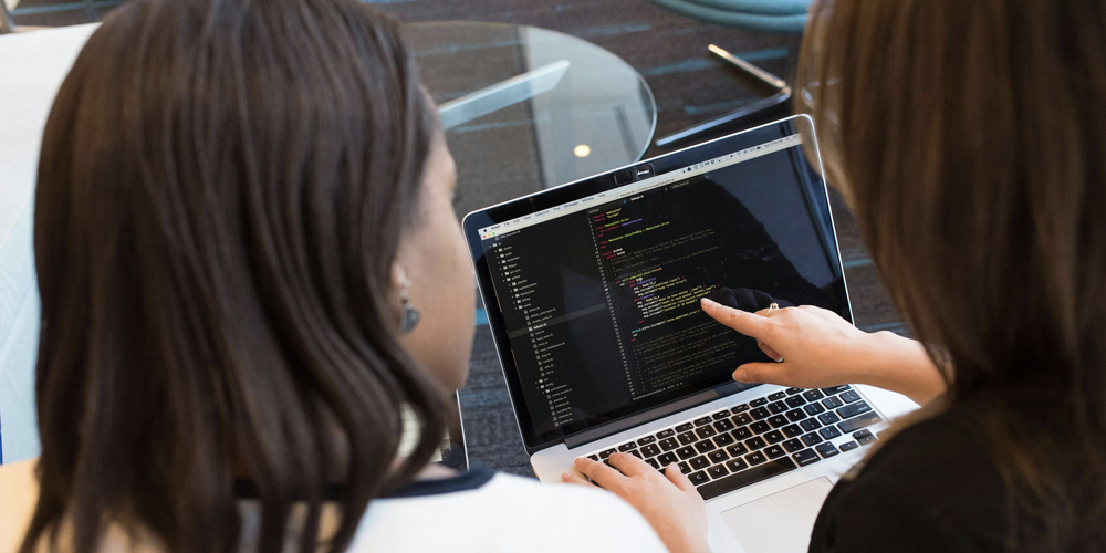 Two software escrow experts looking at stored code to help a company eliminate their software vendor risks.